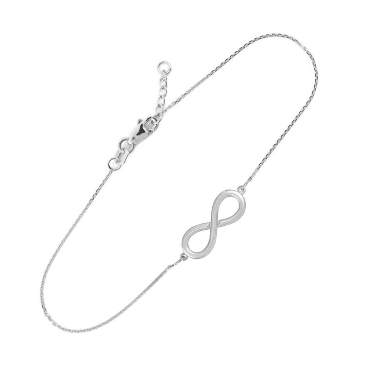 Gold Boutique Infinity Adjustable Bracelet in 9ct White Gold - GB55909W