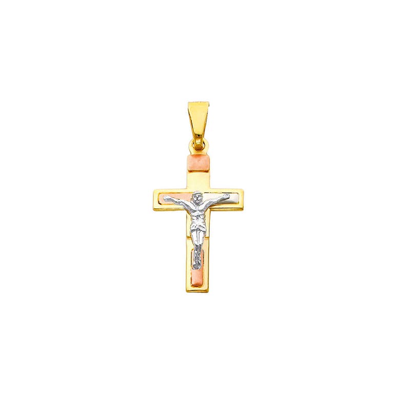 Gold Boutique Pendant Necklace in 9ct Three-Tone Gold - GB53215G