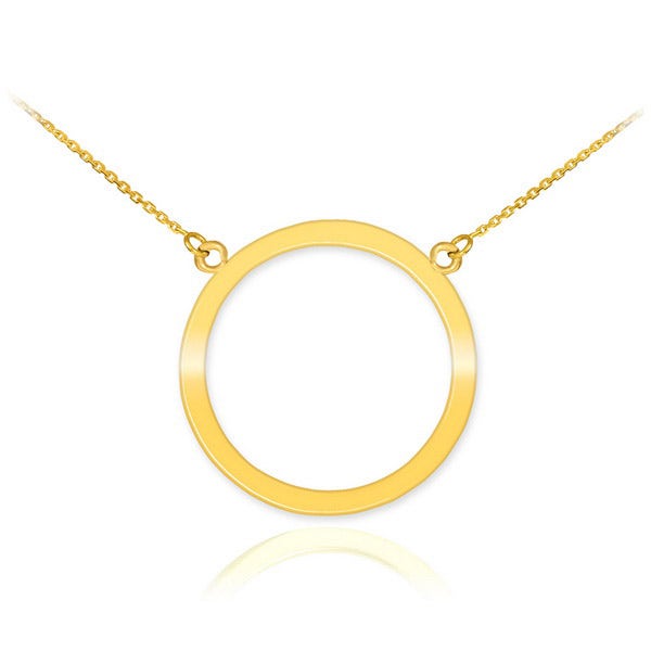Gold Boutique Karma Circle of Life Pendant Necklace in 9ct Gold - GB56356Y